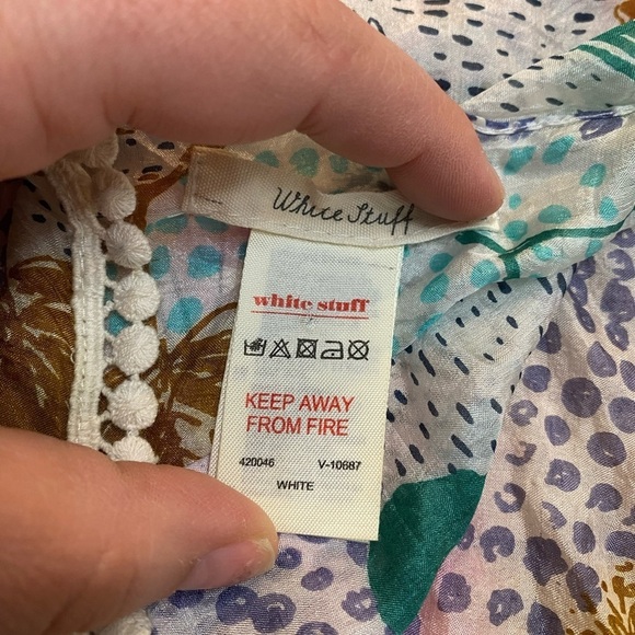 White Stuff - Silk Bird Scarf - Picture 4 of 8